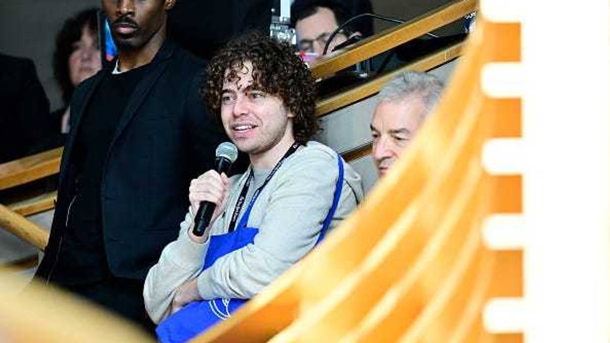 Polymarket CEOShayne Coplan speaks during The New York Times Dealbook Summit 2024 at Jazz at Lincoln Center on December 04, 2024 in New York City. (Photo by Eugene Gologursky/Getty Images for The New York Times)