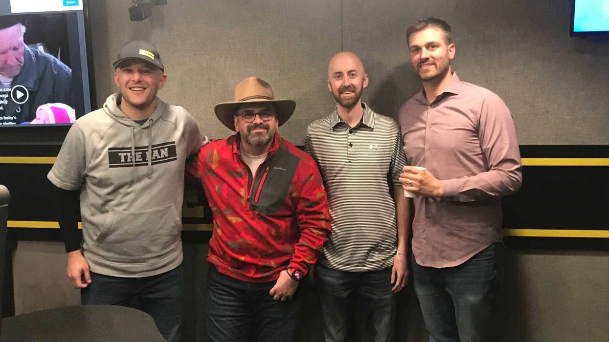 Poni and Mueller with Rob Rossi and Kraig Riley