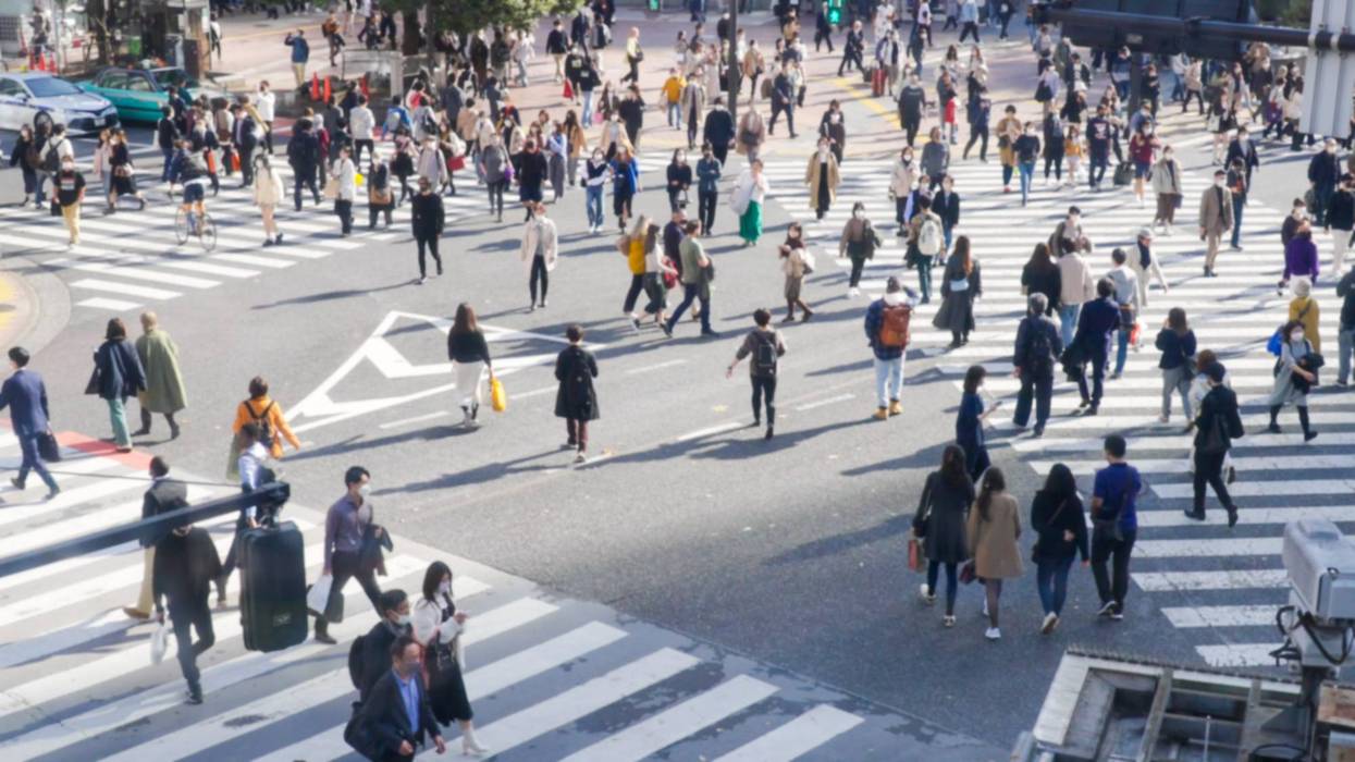 Population growth stock photo