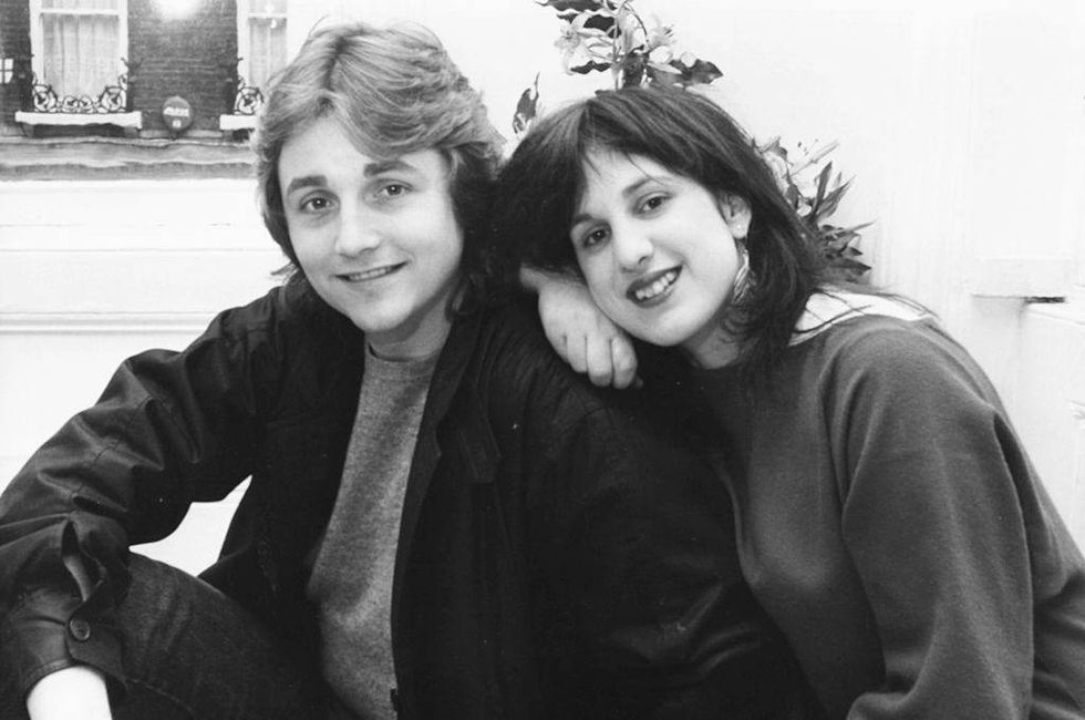 Portrait of fashion designers David And Elizabeth Emanuel, who designed the wedding dress of Princess Diana of Wales