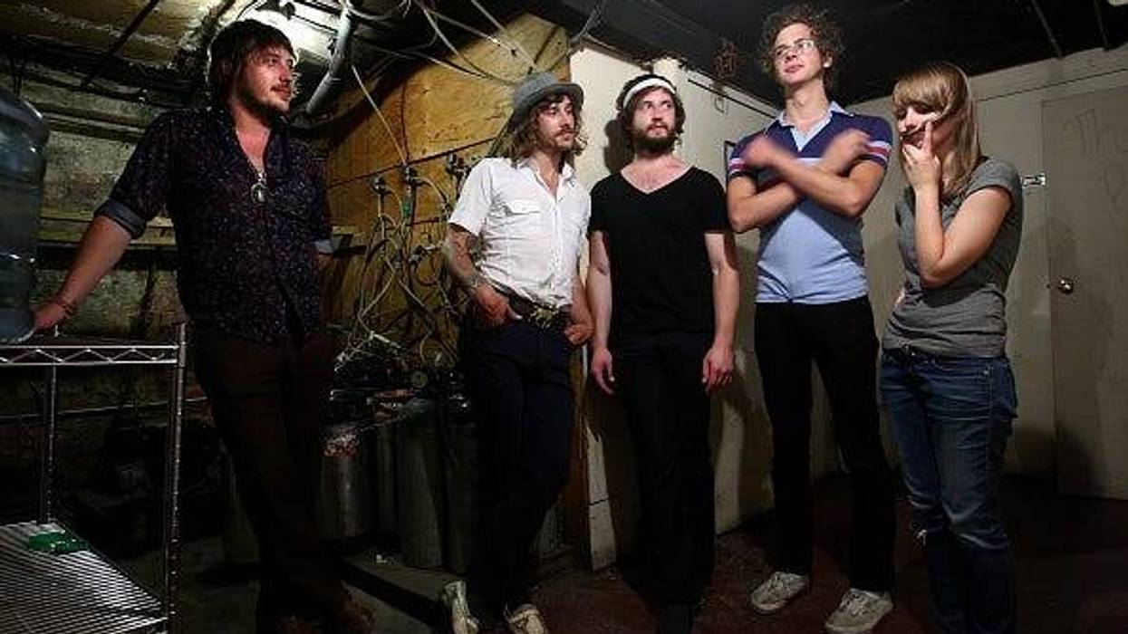 Portugal The Man backstage somewhere