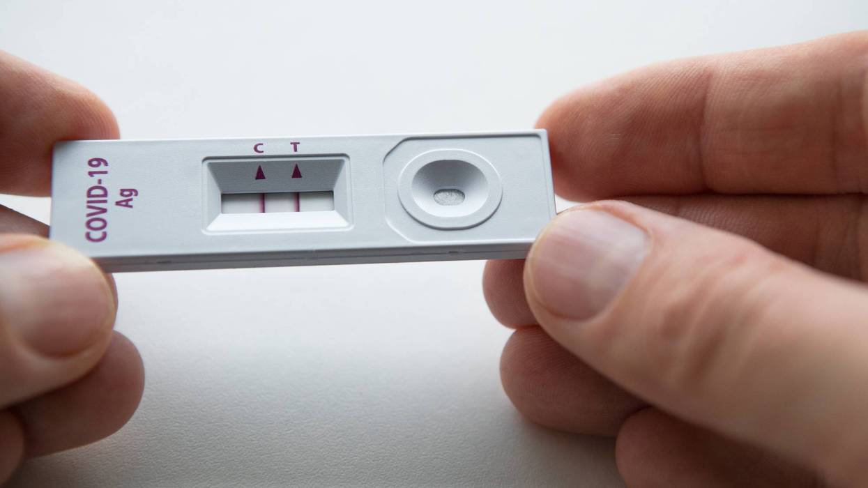 Positive COVID rapid test