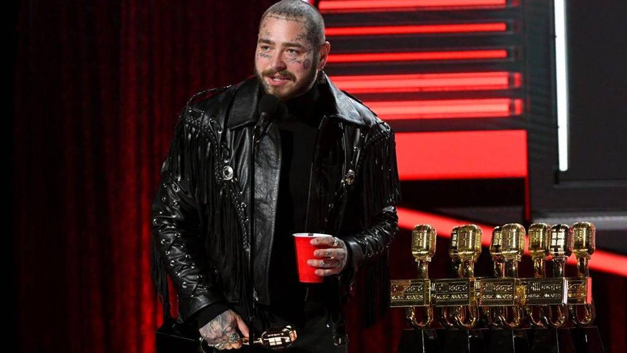 Post Malone accepts the Top Artist Award onstage at the 2020 Billboard Music Awards, broadcast on October 14, 2020 at the Dolby Theatre in Los Angeles, CA.