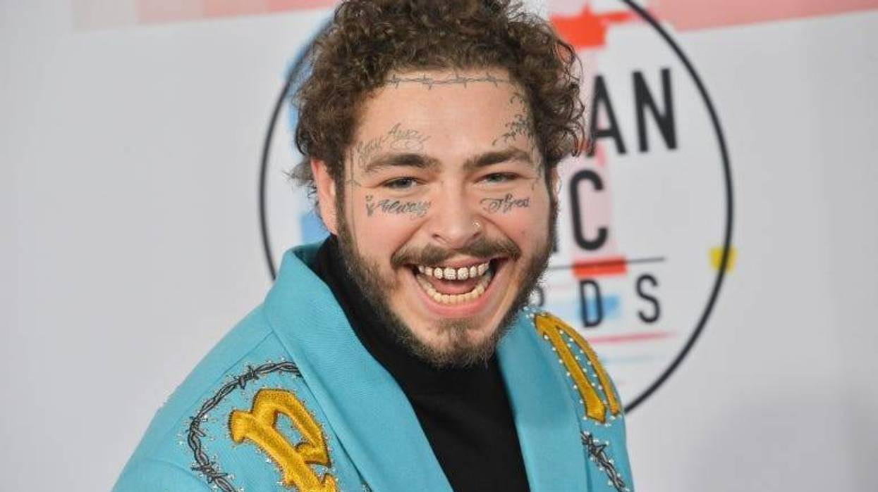 Post Malone at the 2018 American Music Awards