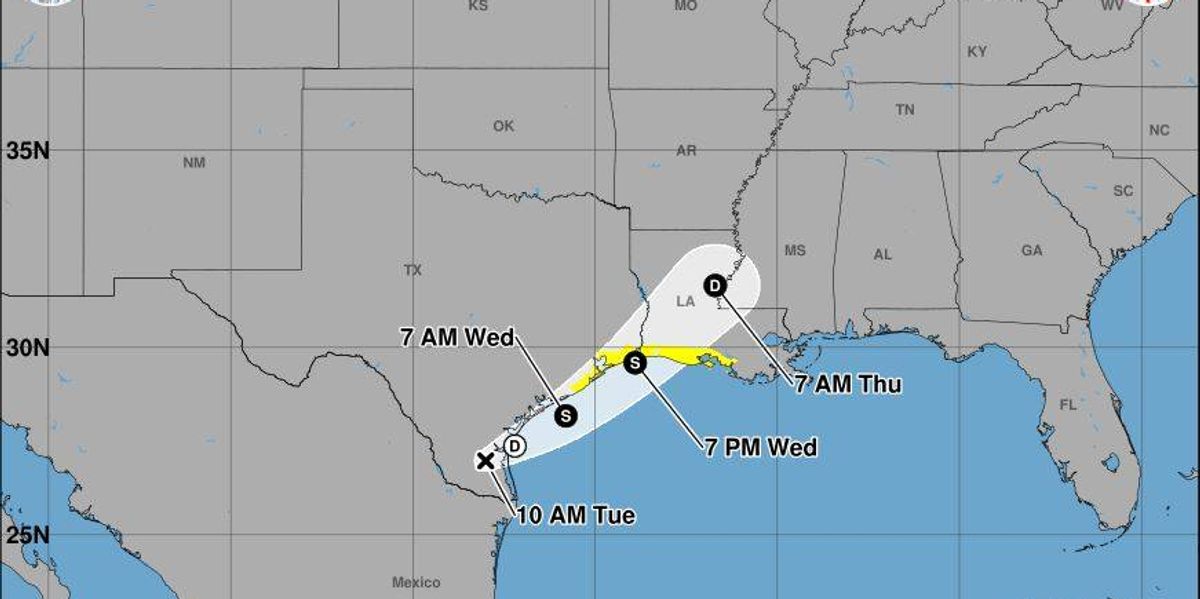 Tropical storm watch issued for Louisiana coast