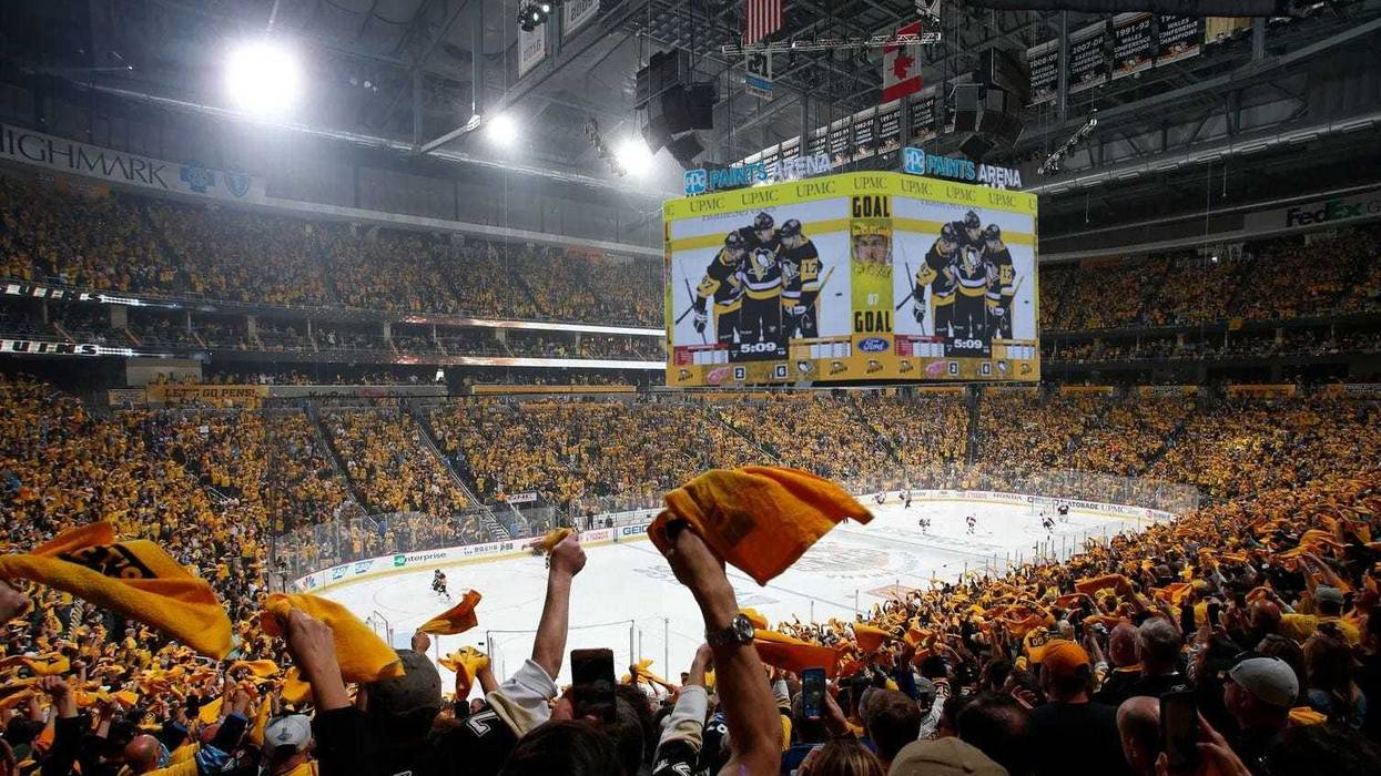 PPG Paints Arena concept photo of new score board