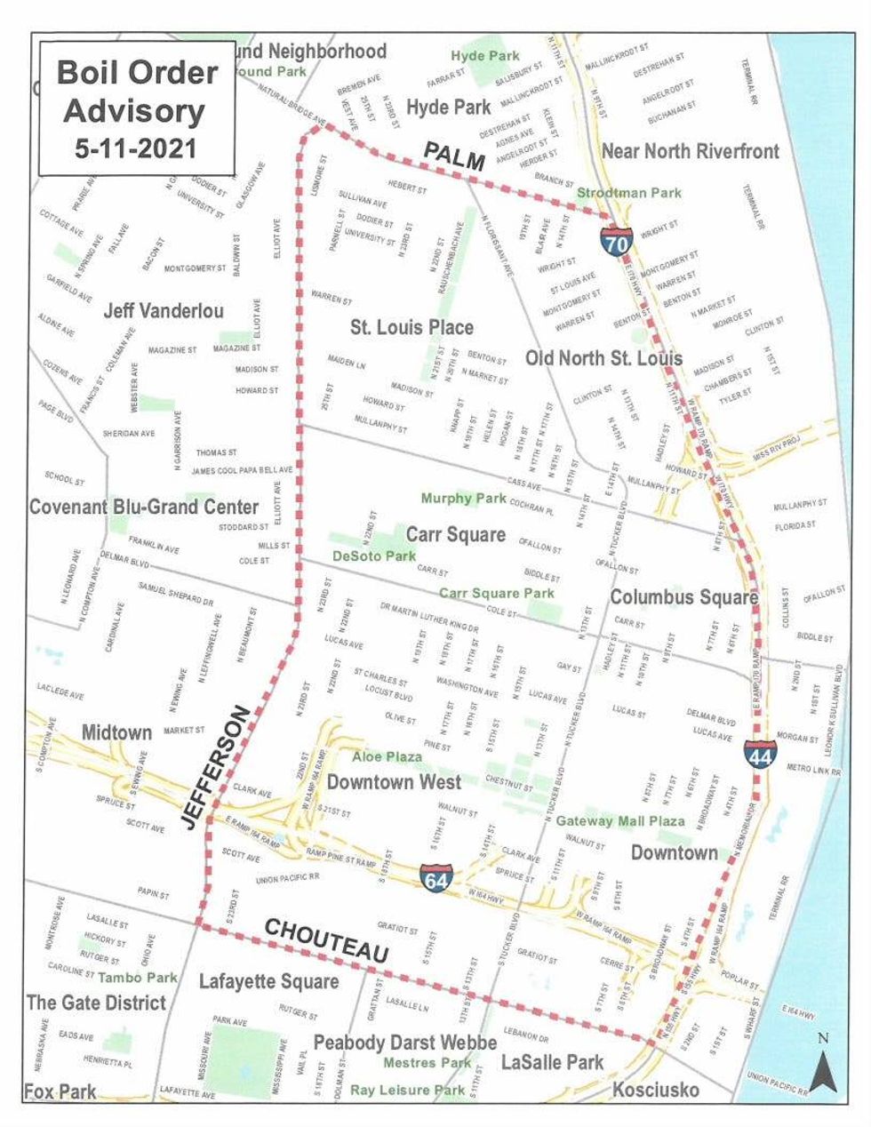 Precautionary boil water order after downtown water main break.