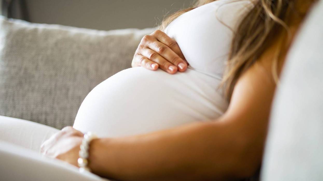 pregnant woman's belly