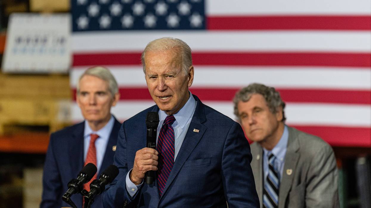 President Biden Speaks In Cincinnati, Ohio.
