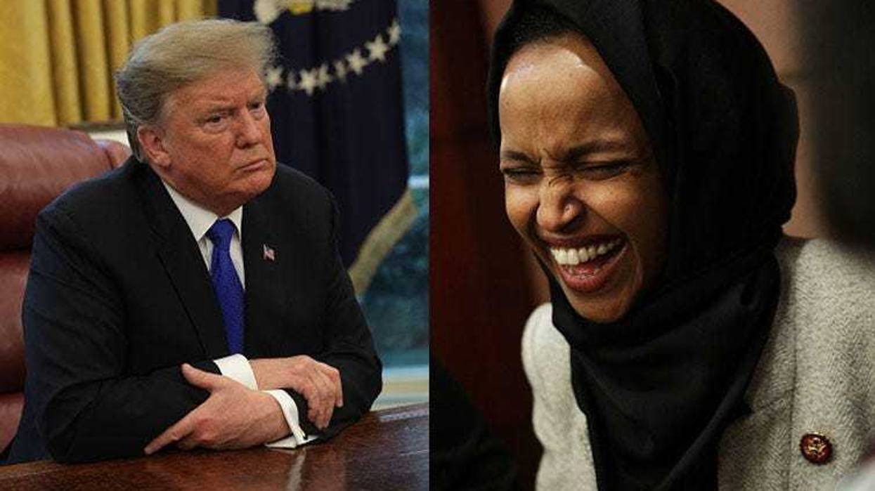 President Donald Trump and Rep. Ilhan Omar