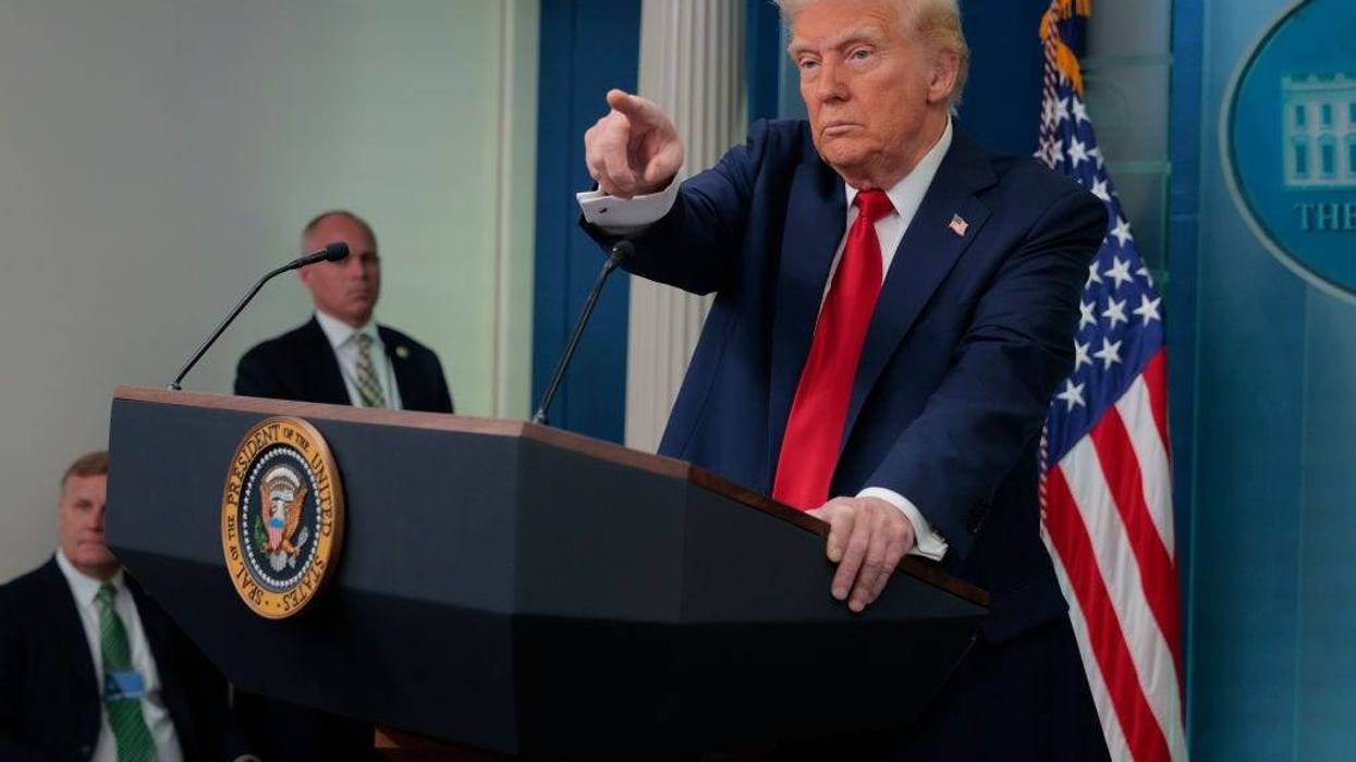 President Donald Trump calls on reporters during a press conference about the collision of an American Airlines flight with a military Black Hawk helicopter near Ronald Reagan National Airport