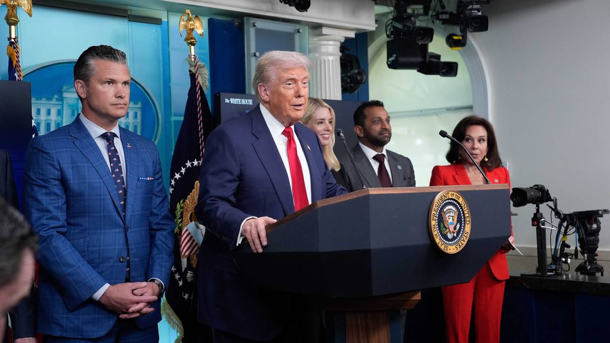 President Donald Trump holds a press conference at the White House in Washington, USA, on August 11, 2025