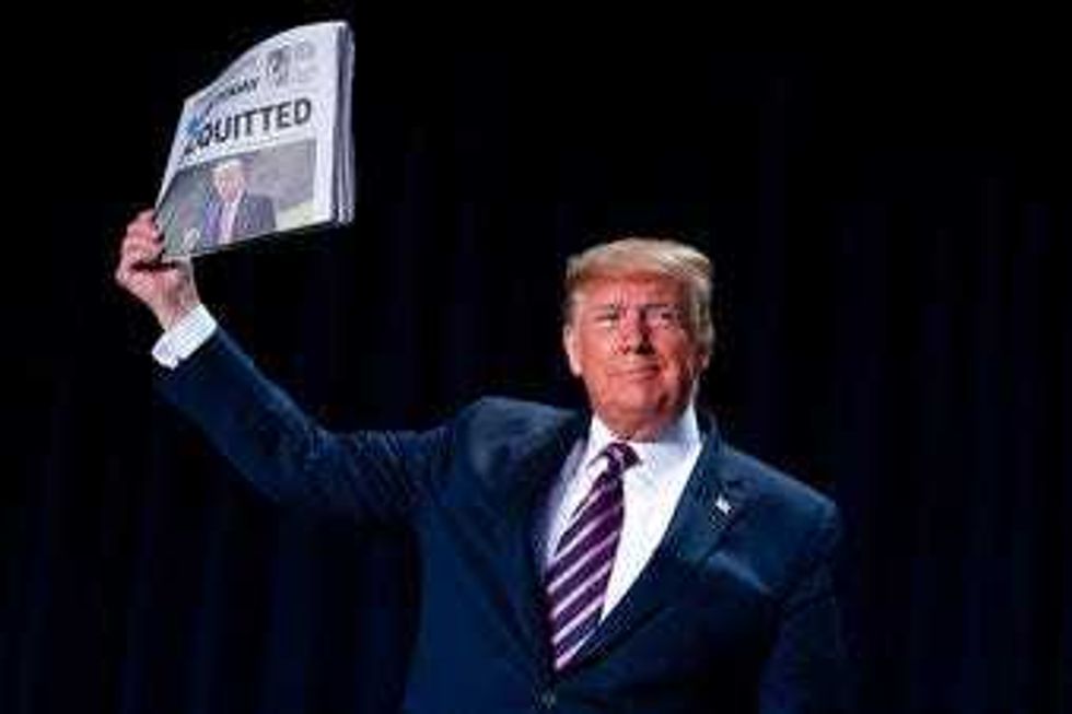 Trump Unleashes Fury at Impeachment Enemies at Prayer Event