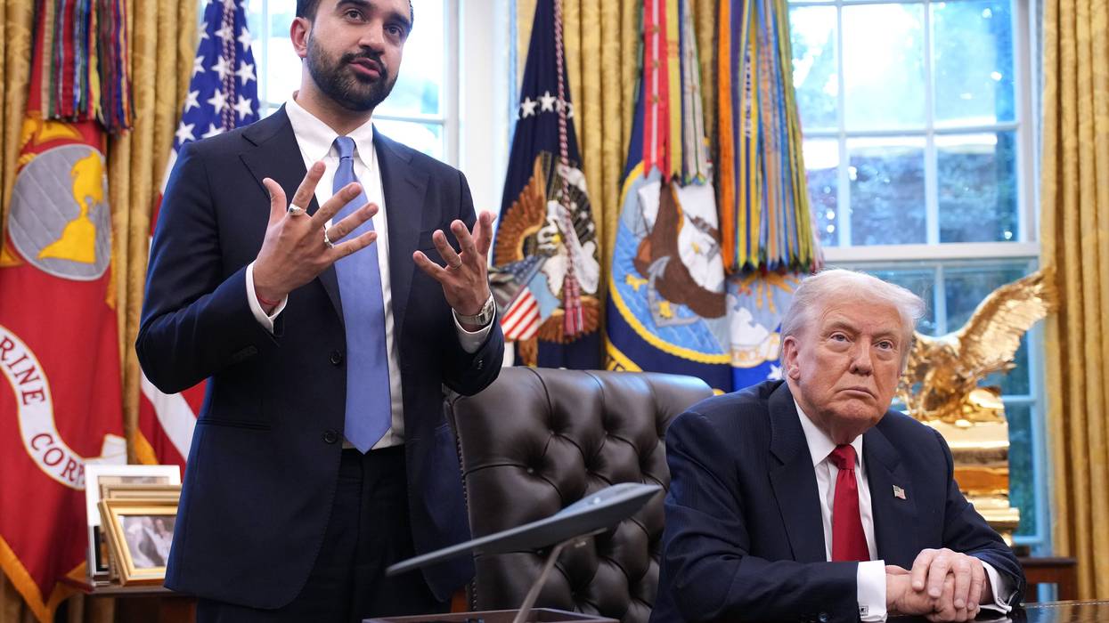President Donald Trump meets with Zohran Mamdani, then mayor-elect, at the Oval Office of the White House on Nov. 21, 2025