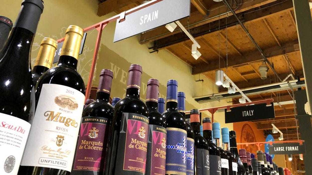 President Donald Trump on Thursday threatened a 200% tariff on European wine, Champagne and spirits if the European Union goes forward with a planned tariff on American whiskey.