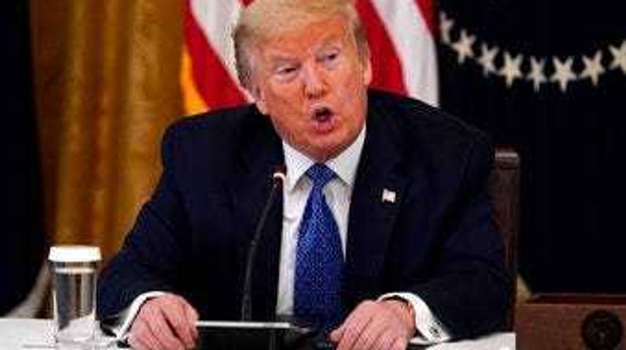 President Donald Trump speaks during a Cabinet Meeting in the East Room of the White House, Tuesday, May 19, 2020, in Washington. (AP Photo/Evan Vucci)