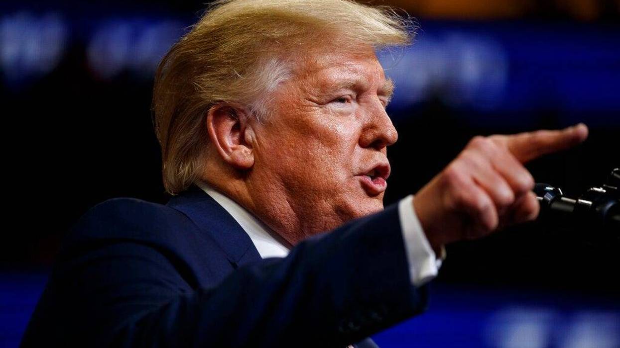 President Donald Trump speaks during his re-election kickoff rally at the Amway Center in Orlando, Fla. Trump declared Thursday that "Iran made a very big mistake" in shooting down a U.S. drone.