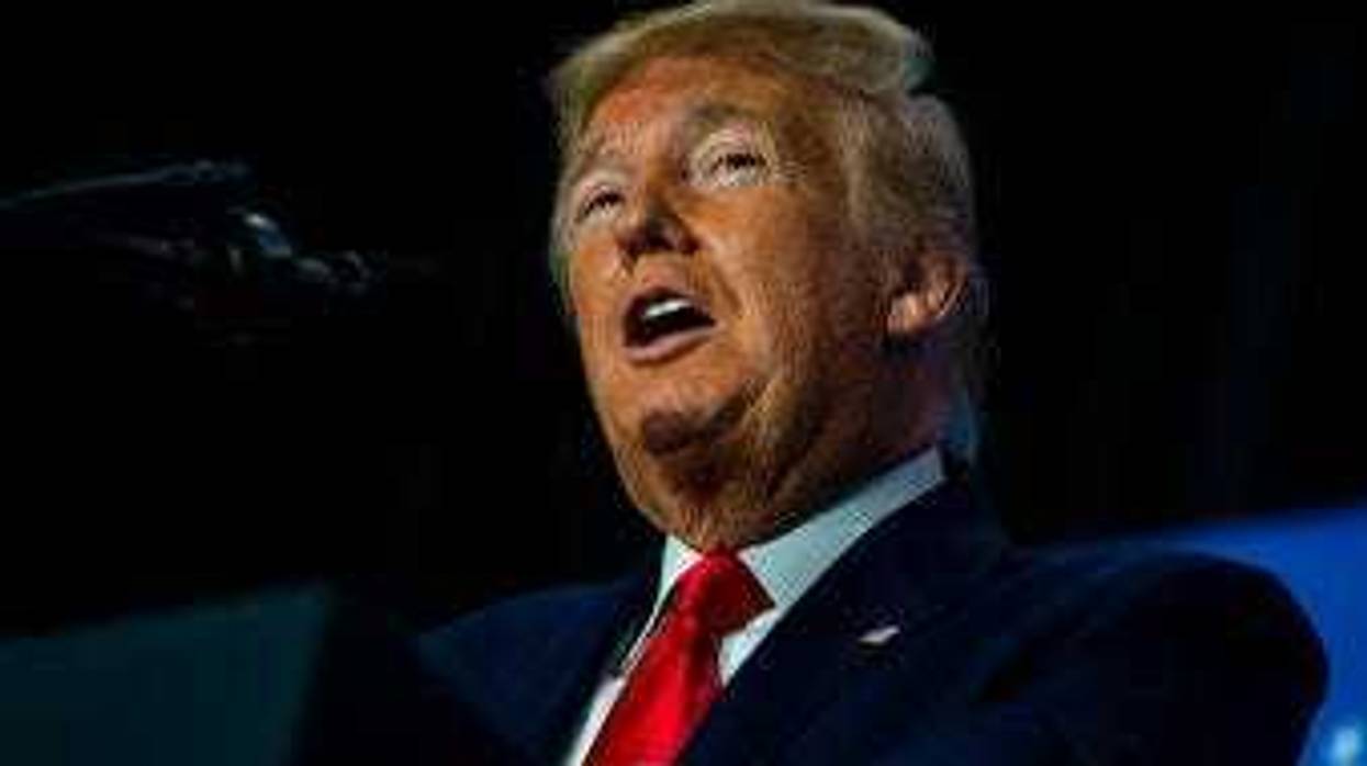 President Donald Trump speaks to the Latino Coalition Legislative Summit, Wednesday, March 4, 2020, in Washington. (AP Photo/Evan Vucci)