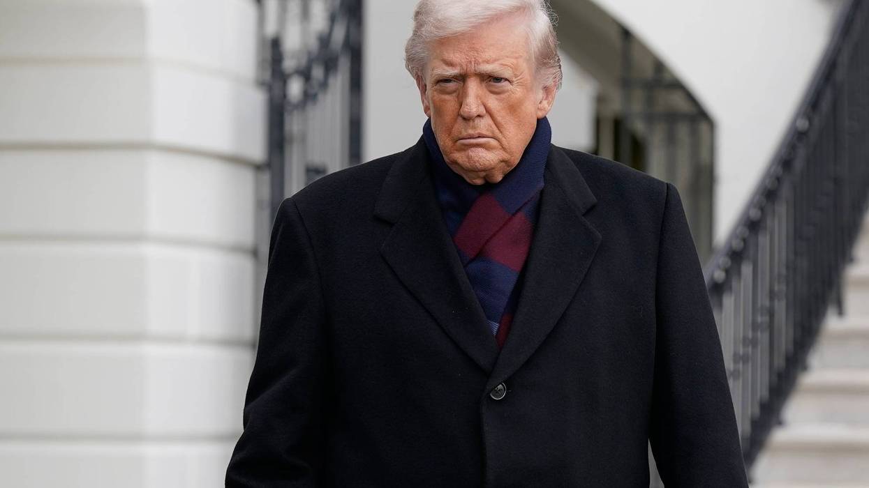 President Donald Trump talks to reporters as he departs from the South Lawn of the White House, Saturday, Dec. 13, 2025, in Washington, en route to Baltimore to attend the Army-Navy football game.