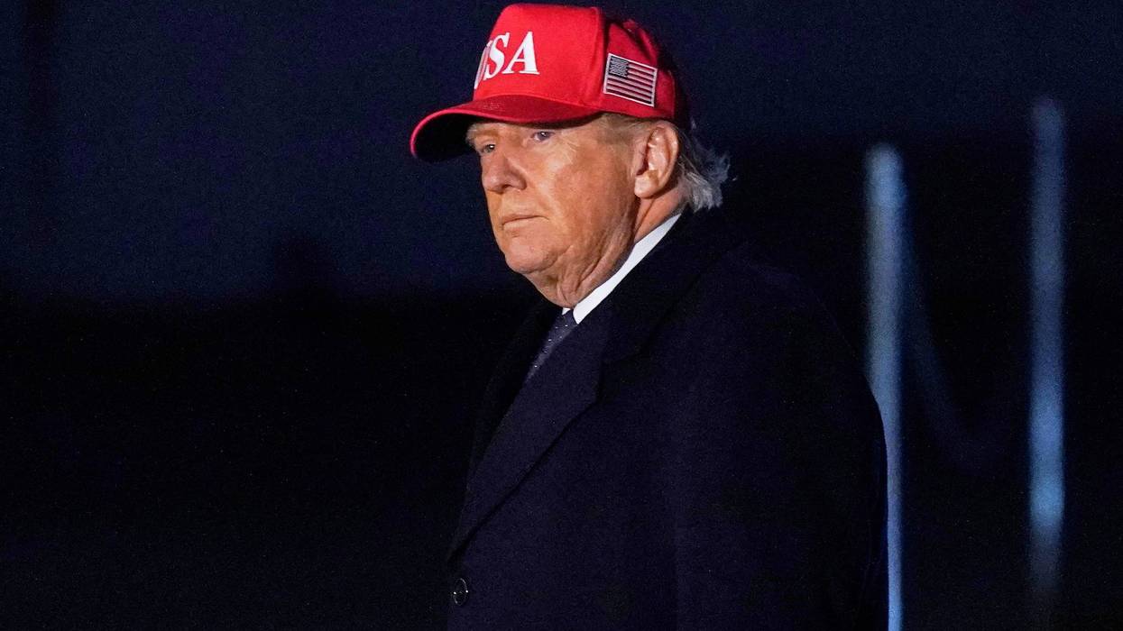 President Donald Trump walks on the South Lawn upon his arrival to the White House, Sunday, March 1, 2026, in Washington
