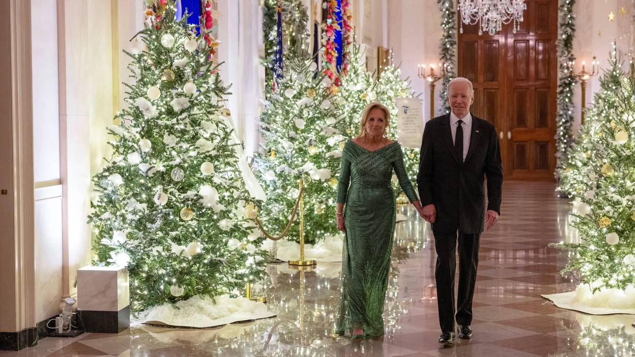 President Joe Biden and first lady Jill Biden attend The Kennedy Center Honorees reception at The White House on December 03, 2023 in Washington, DC.