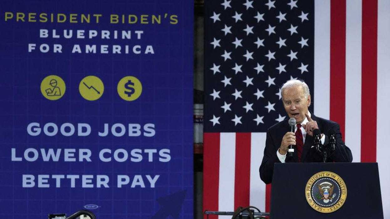 President Joe Biden delivers remarks on the U.S. economy at Steamfitters Local 602 on January 26, 2023 in Springfield, Virginia.