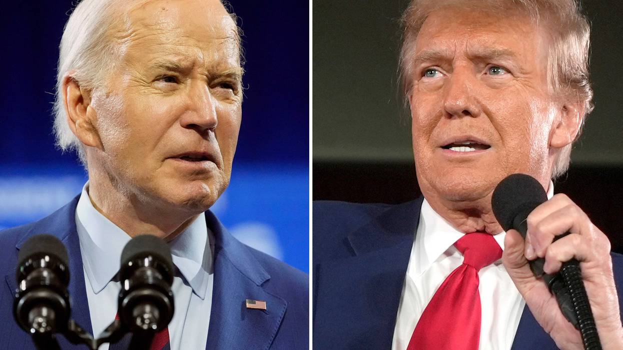 President Joe Biden; former President Donald Trump