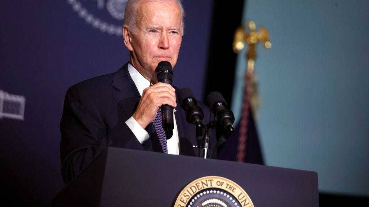 President Joe Biden gives remarks on student debt relief at Delaware State University on October 21, 2022 in Dover, Delaware.