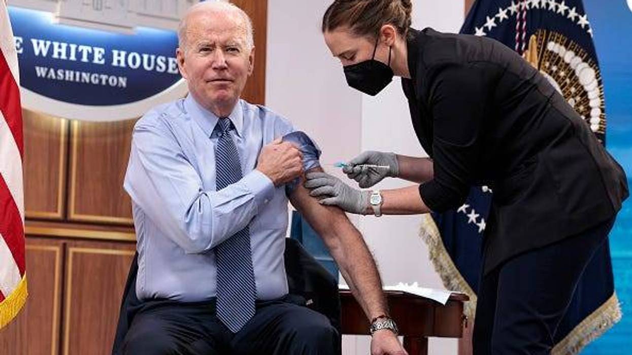 President Joe Biden receives a fourth dose of the Pfizer/BioNTech Covid-19 vaccine
