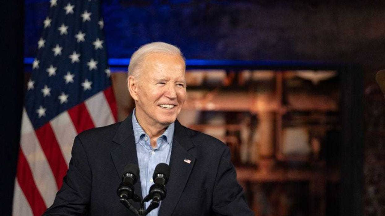 President Joe Biden speaks at a campaign event at Pullman Yards on March 9, 2024 in Atlanta, Georgia. President Biden and Former president Donald Trump are both campaigning in Georgia today ahead of the Primary election voting taking place on Tuesday. (Photo by Megan Varner/Getty Images)