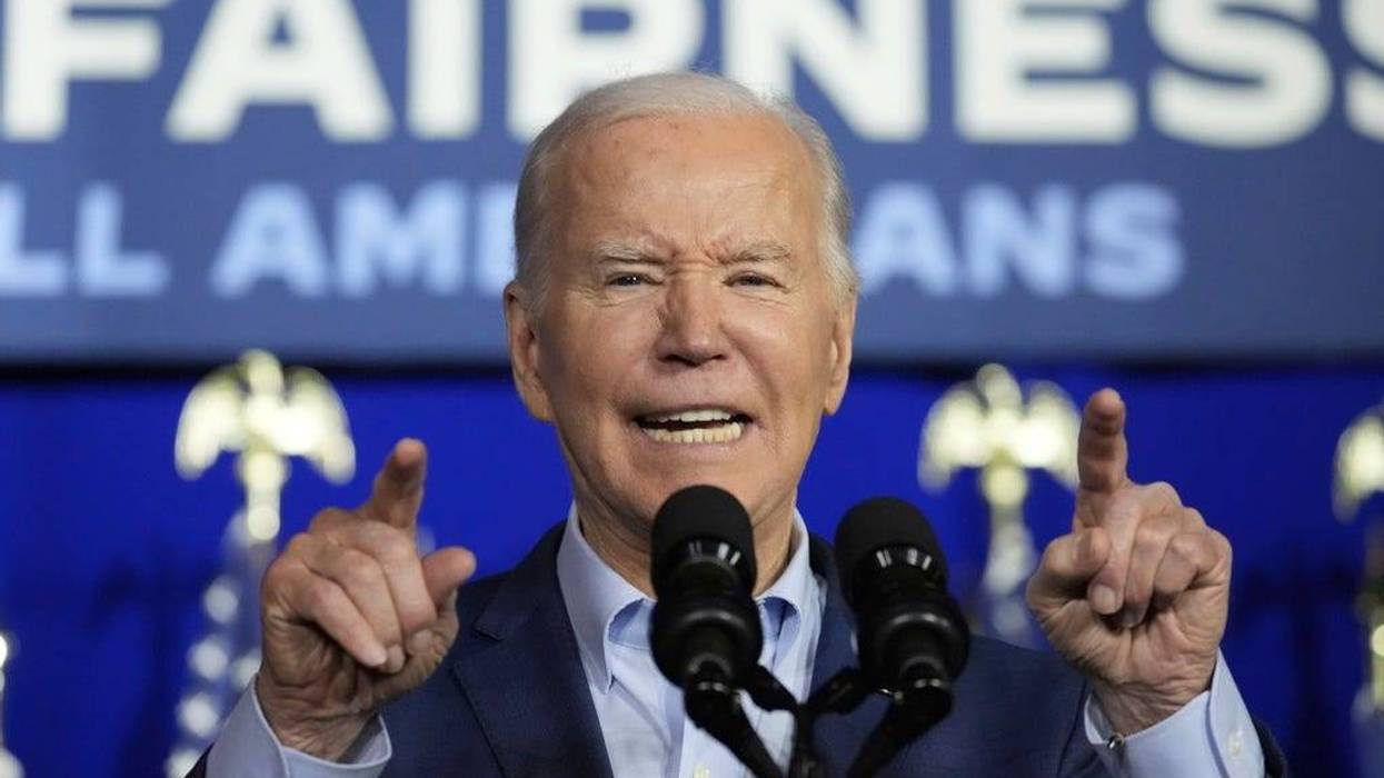 President Joe Biden speaks at a campaign event, Tuesday, April 16, 2024, in Scranton, Pa. Biden has begun three straight days of campaigning in Pennsylvania in his childhood hometown of Scranton. The Democratic president is using the working class city of roughly 75,000 as the backdrop for his pitch for higher taxes on the wealthy. (AP Photo/Alex Brandon)