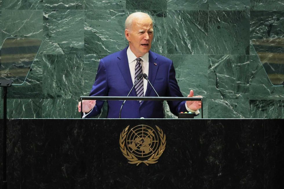 President Joe Biden speaks during the United Nations General Assembly (UNGA) at the U.N. headquarters on Sept. 19, 2023