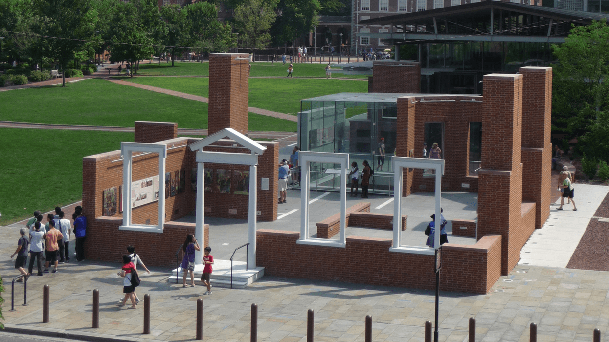 President's House exhibit on Independence Mall