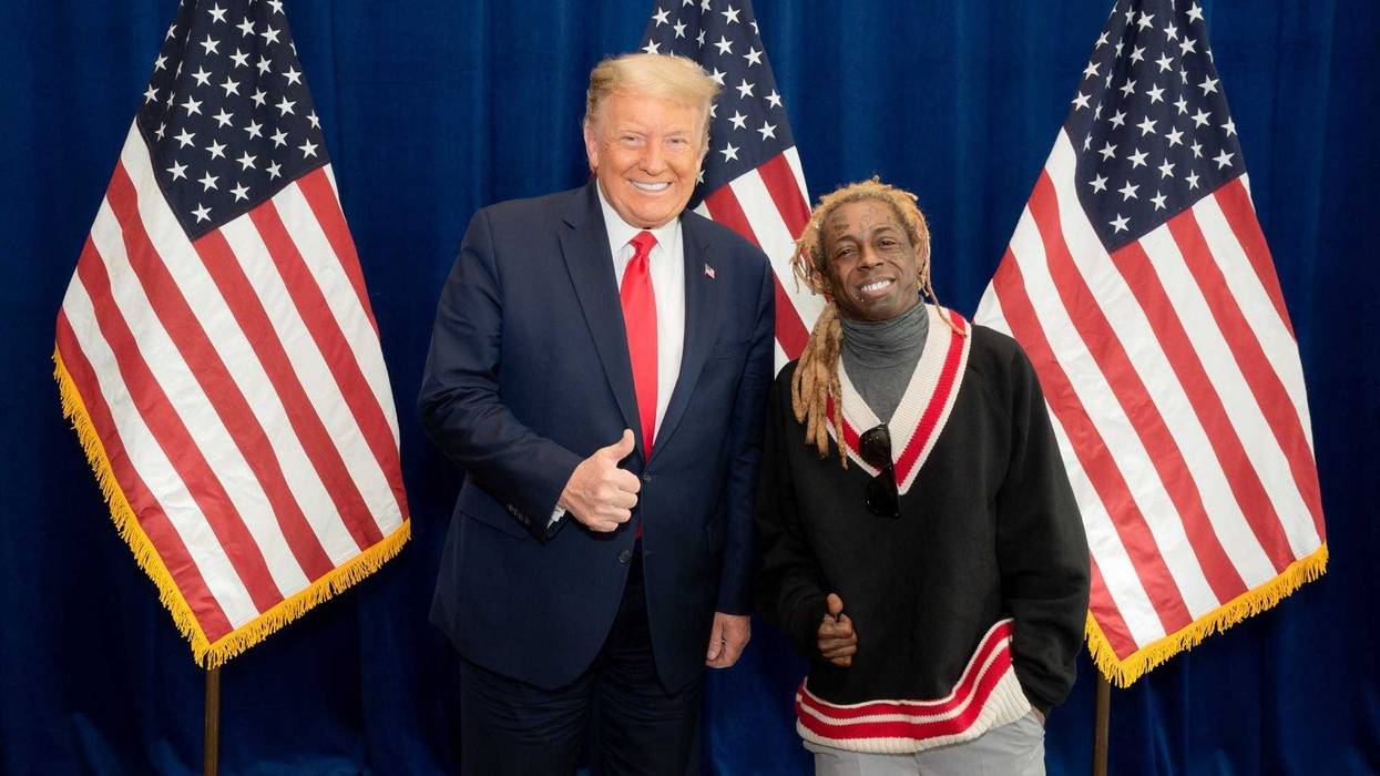 President Trump and Lil Wayne on Oct. 29, 2020