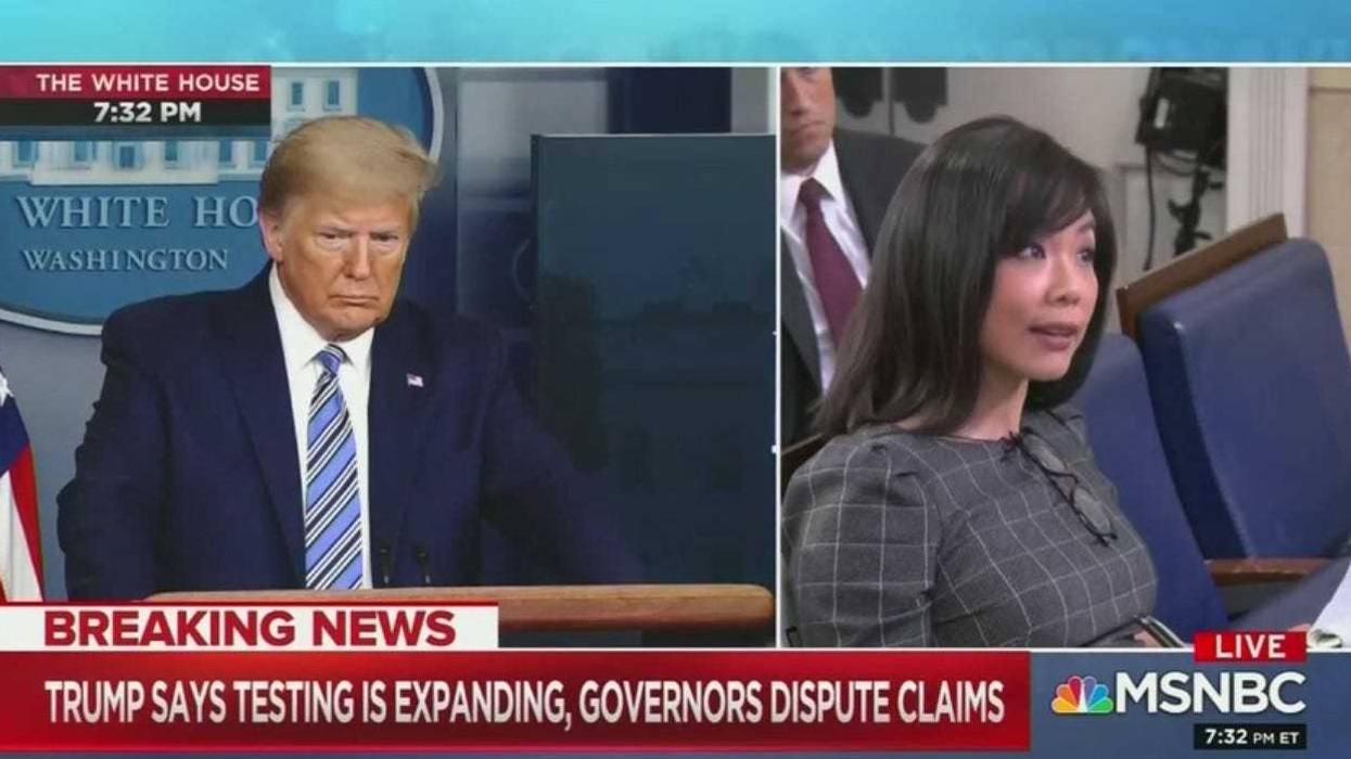 President Trump and Weijia Jiang