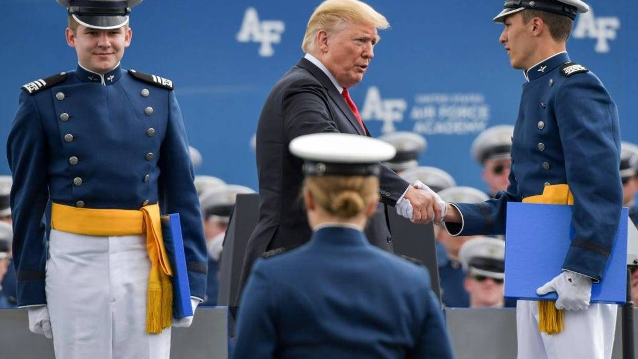 President Trump Delivers Remarks At US Air Force Academy Graduation Ceremony