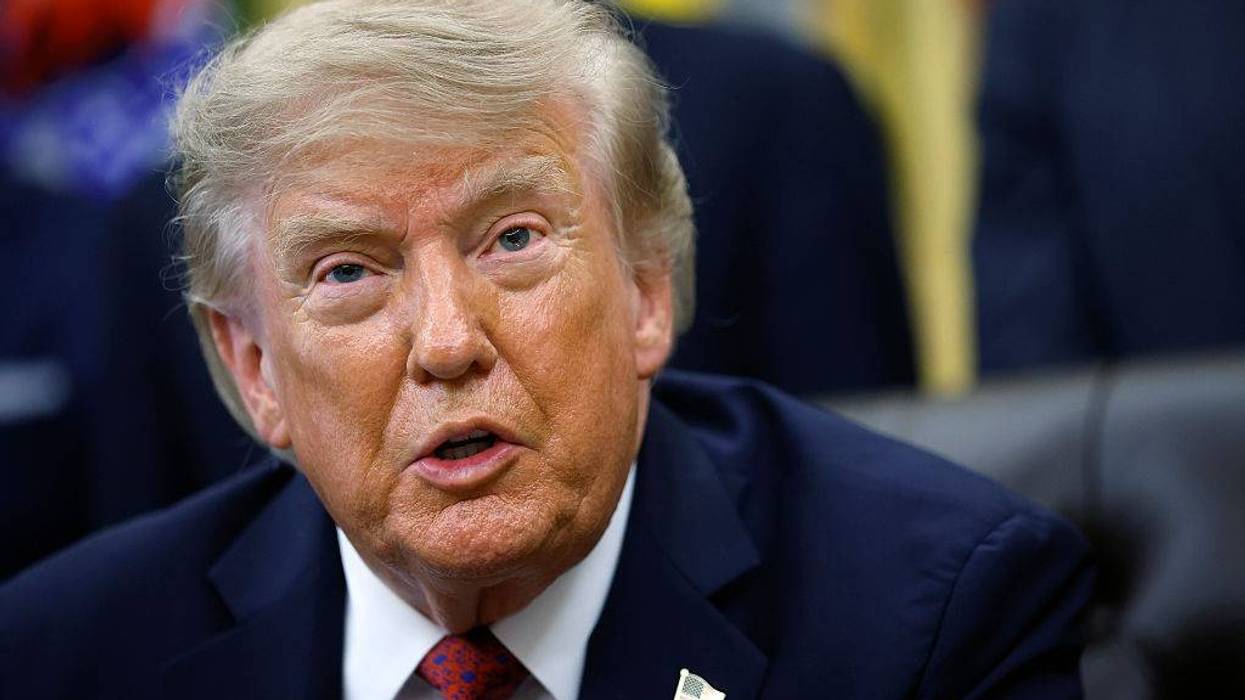 President Trump during an announcement in the Oval Office in August 2026.