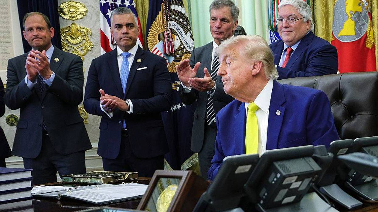 President Trump Makes An Announcement On Coal From The White House's Oval Office