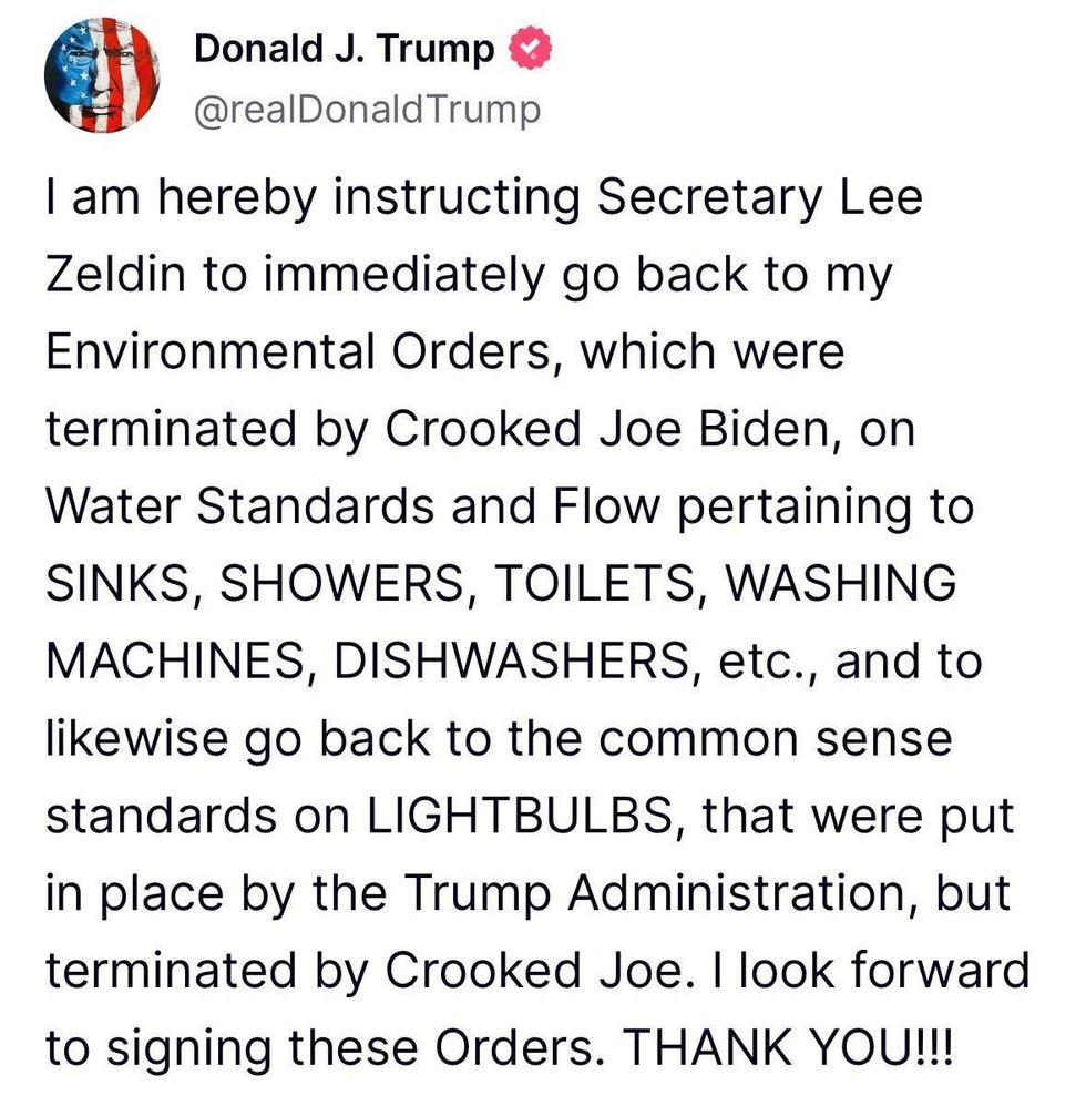 President Trump on lightbulb standards