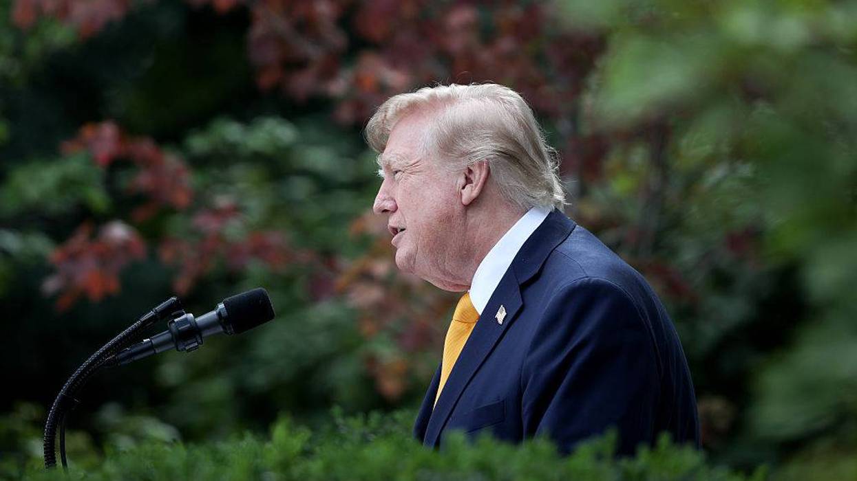 President Trump Participates In A Rose Garden Event At The White House