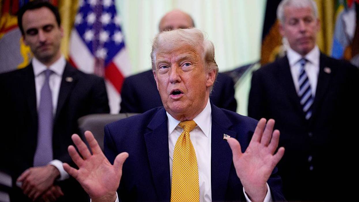 President Trump Signs Executive Orders In The Oval Office