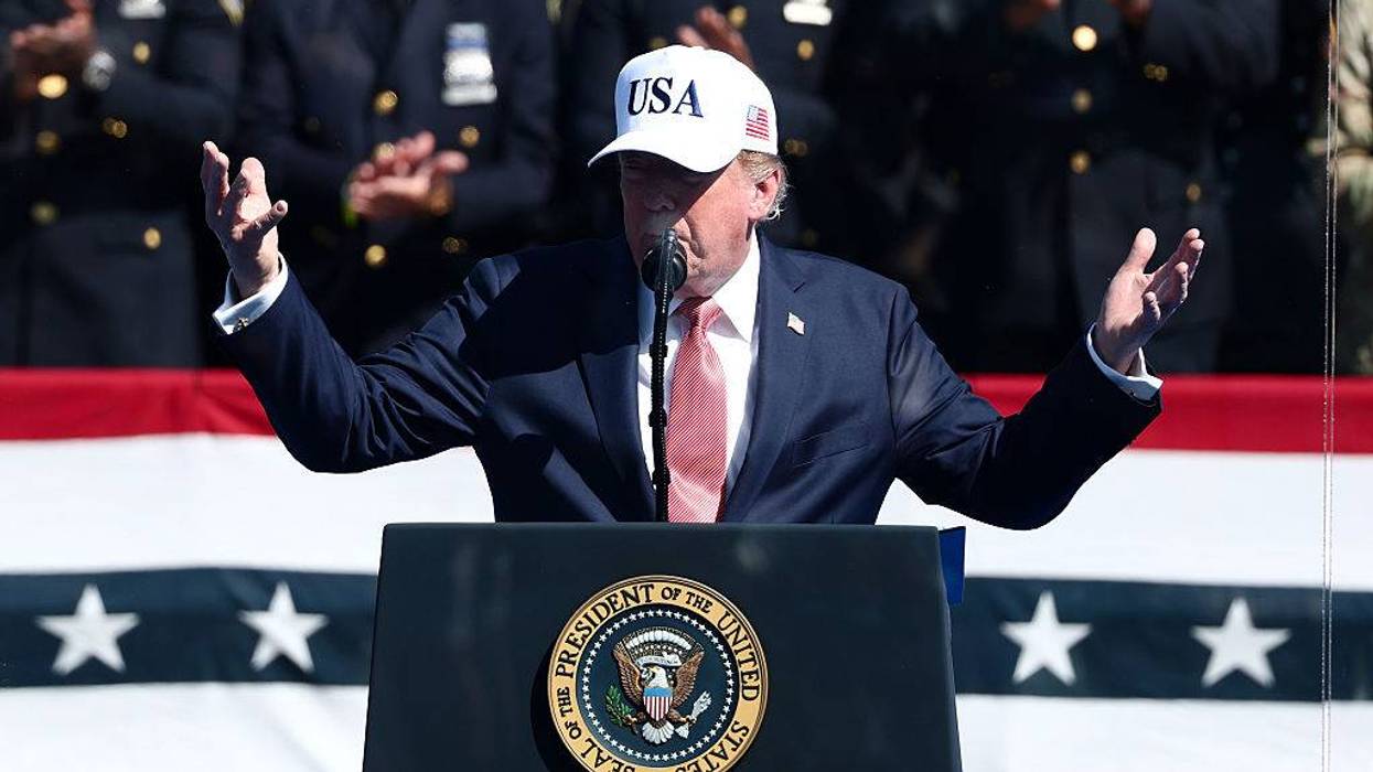 President Trump Speaks At Steel Across America Event On The Ellipse