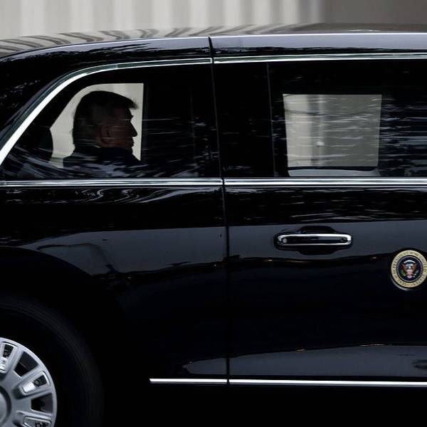 President Trump Travels To And From Walter Reed National Military Medical Center For Presidential Physical