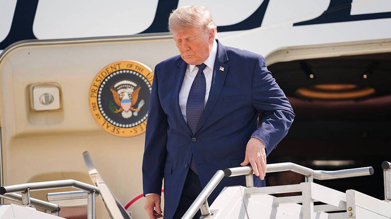 President Trump Travels To New York For FIFA Reception