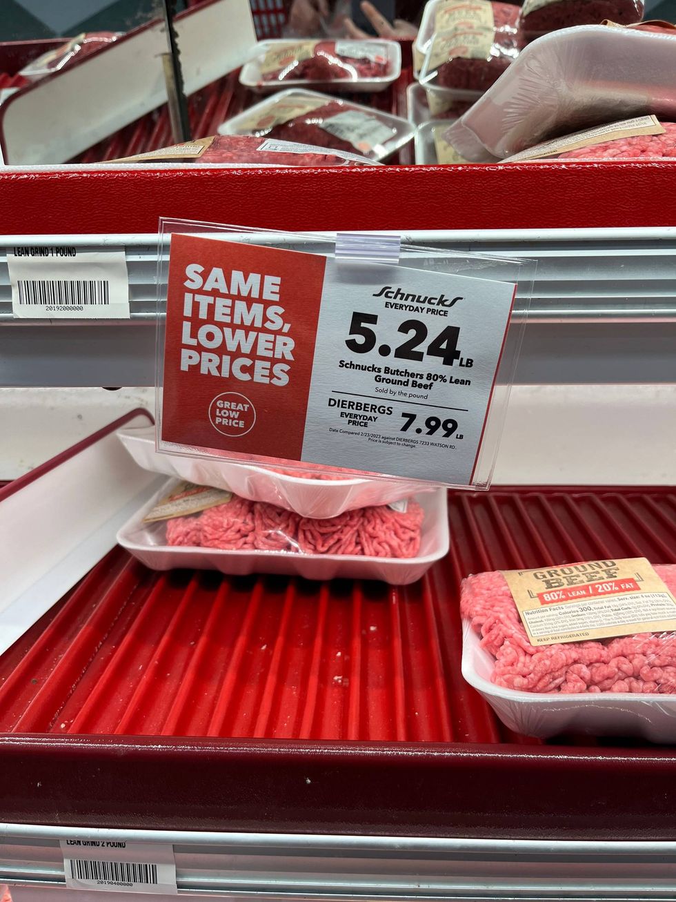 Price comparisons at Schnucks