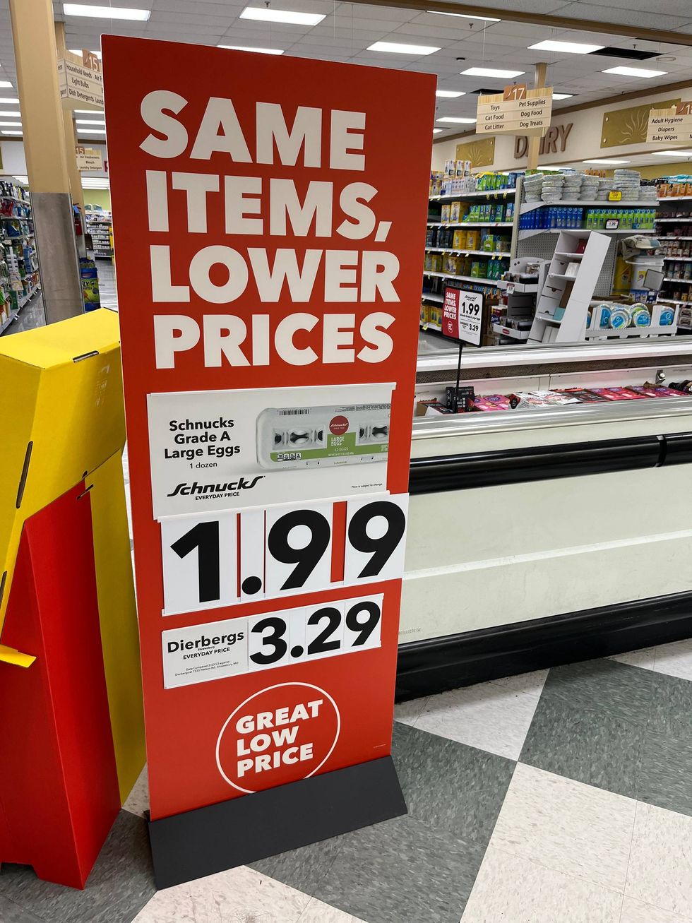 Price comparisons at Schnucks