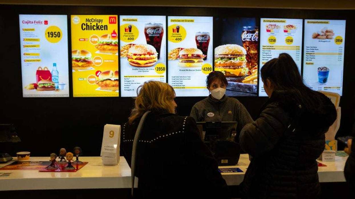 Prices for Mcdonald´s meals on September 05, 2023 in Buenos Aires, Argentina. Experts expect a two digit inflation rate for August which will contribute to an overall of more than 115% a year. Official figures will be released on September 13th. A 22% unexpected devaluation of the local peso also accelerated the increase in the cost of living.