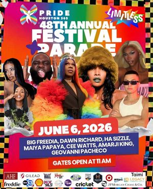 PRIDE HOUSTON 365 “LIMITLESS” 2026 EVENT LINEUP