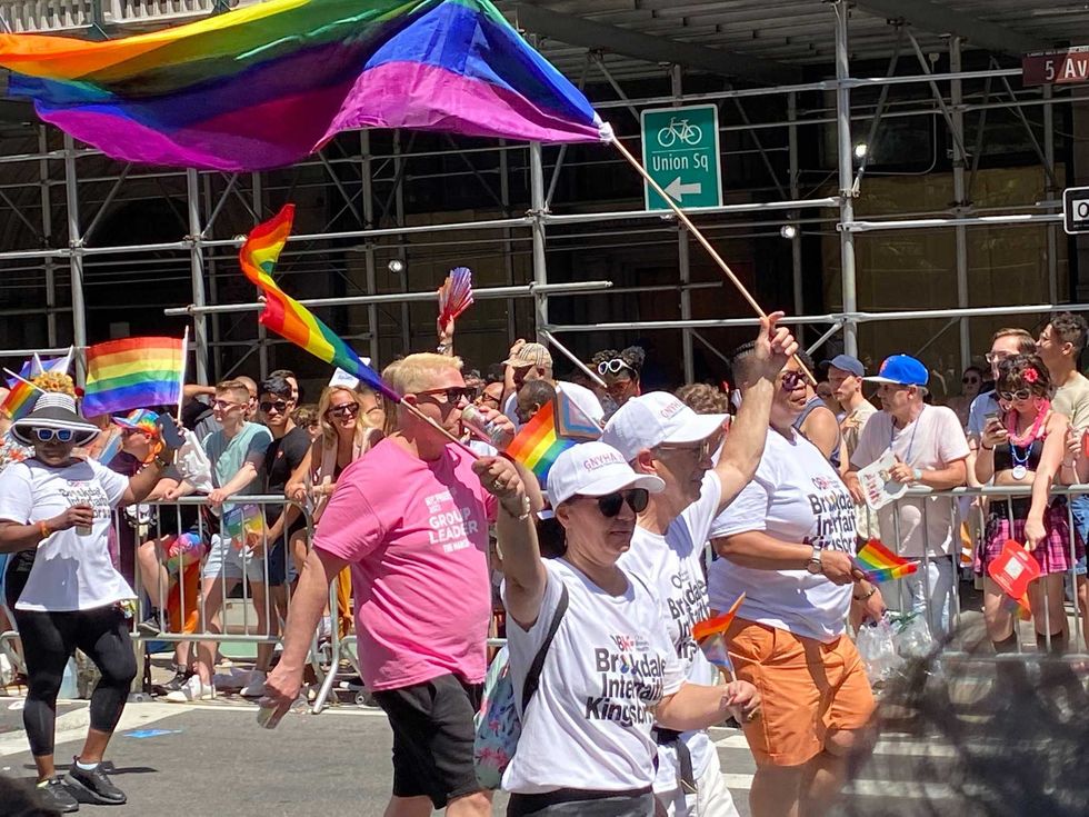 Pride march participants