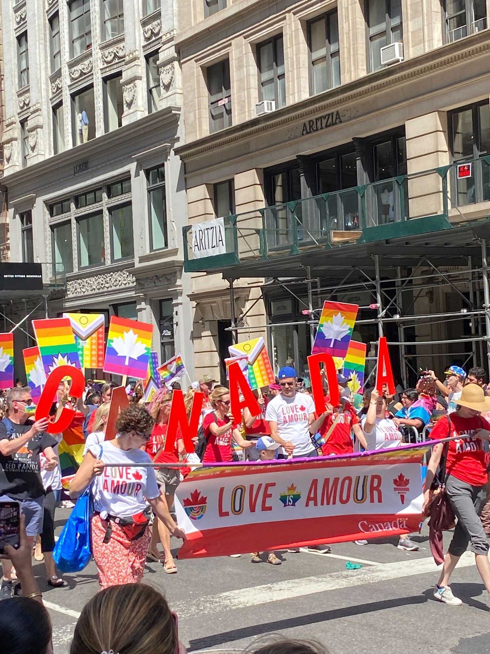 Pride marchers